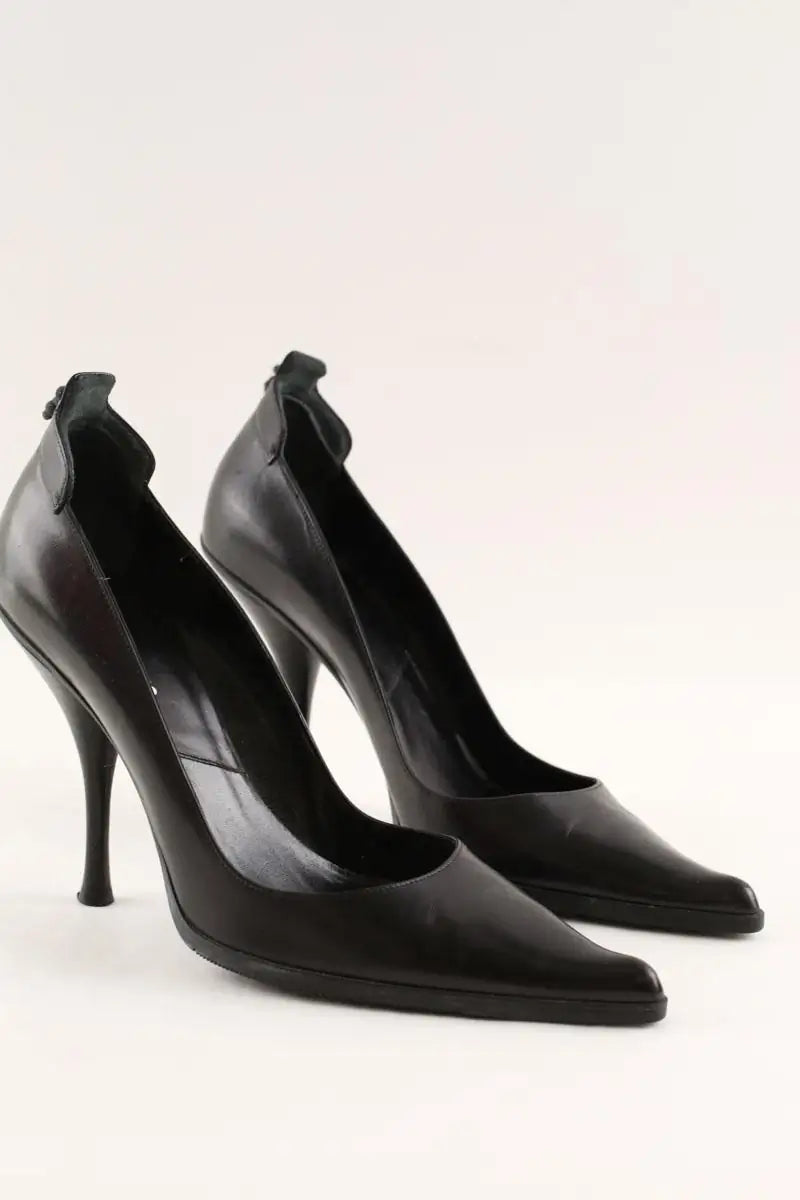 Talons Dior Noir en Cuir