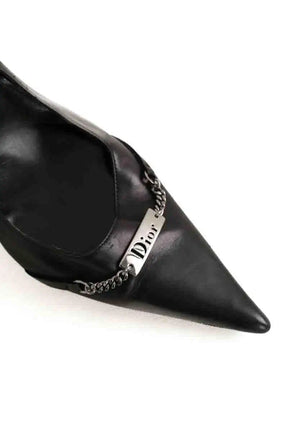Talons Dior Noir en Cuir