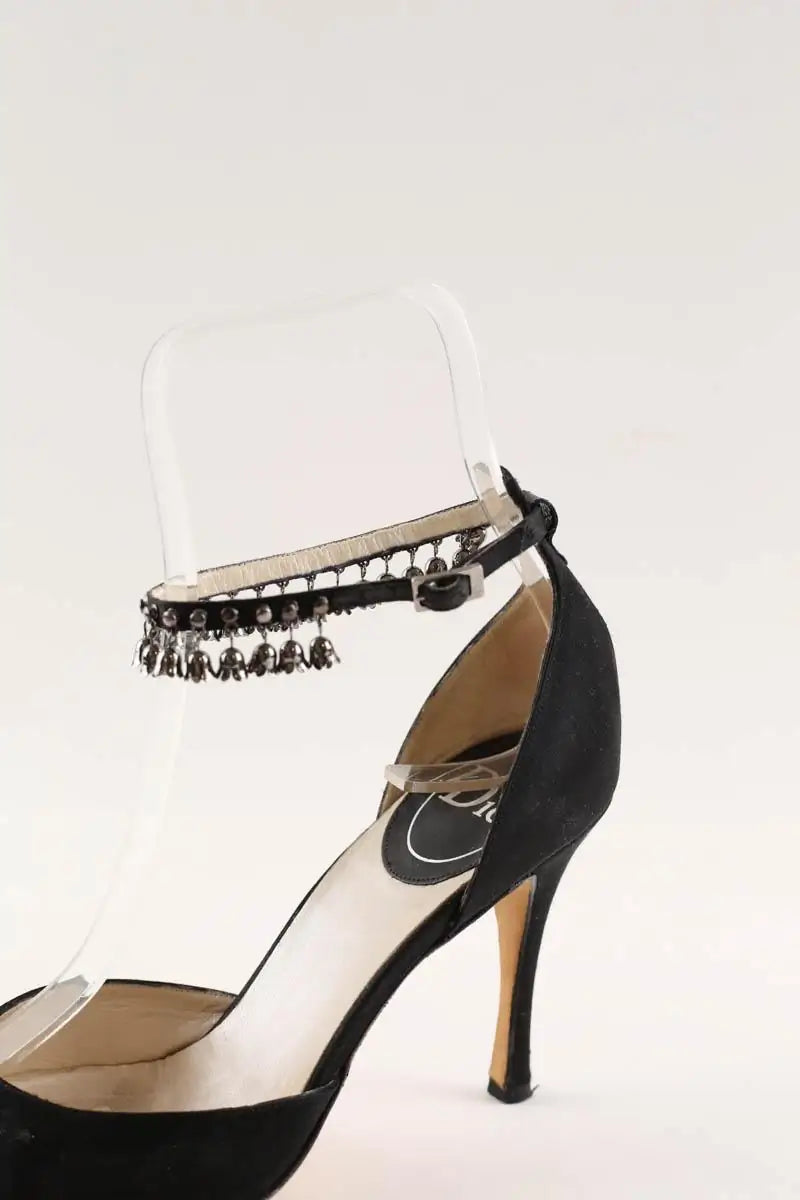 Talons Dior Noir en Tissu