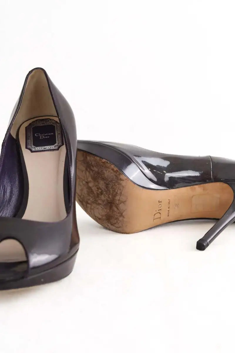Talons Dior Violet en Cuir