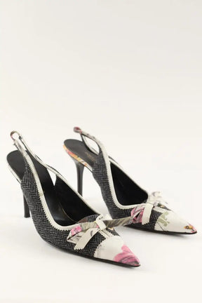 Talons Dolce & Gabbana Anthracite en Cuir