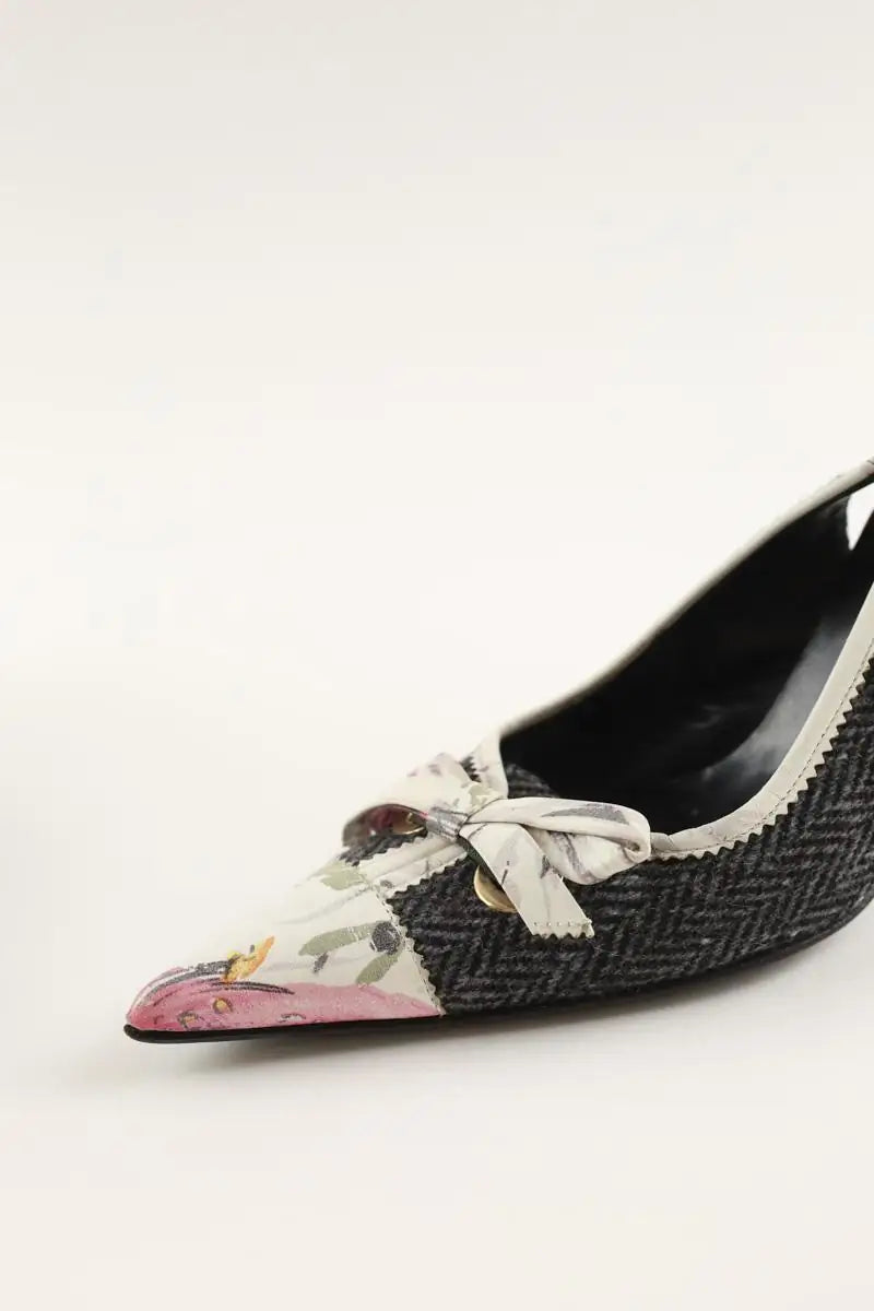 Talons Dolce & Gabbana Anthracite en Cuir