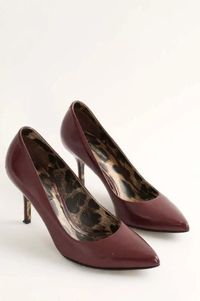 Talons Dolce & Gabbana Bordeaux en Cuir