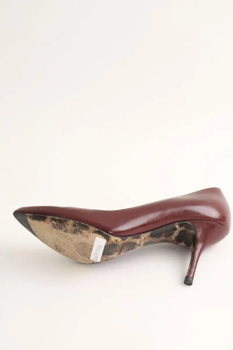 Talons Dolce & Gabbana Bordeaux en Cuir