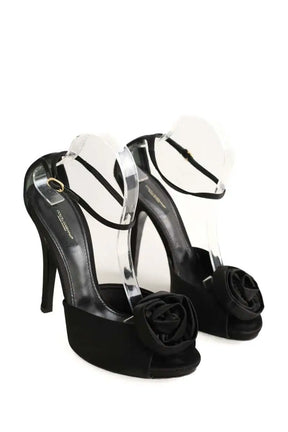 Talons Dolce & Gabbana Noir en Tissu