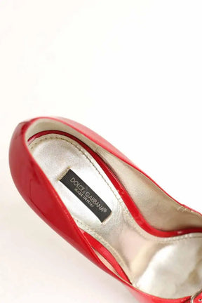 Talons Dolce & Gabbana Rouge en Cuir verni