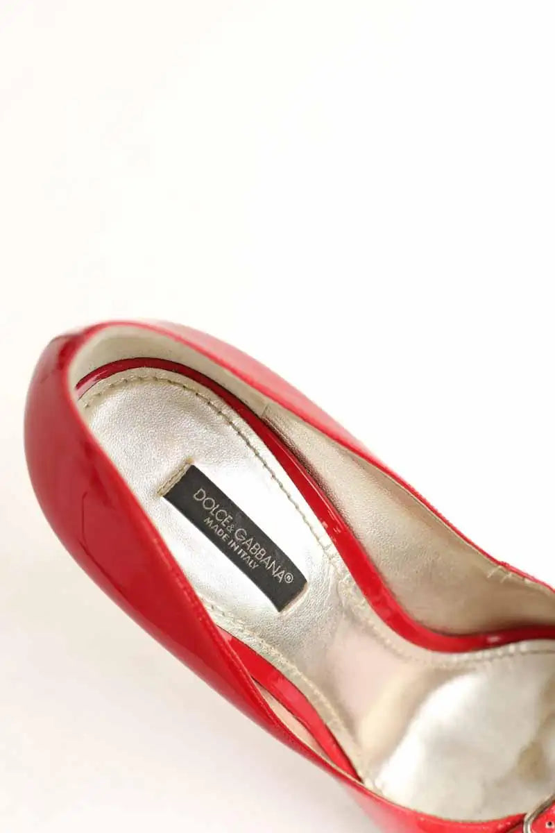 Talons Dolce & Gabbana Rouge en Cuir verni