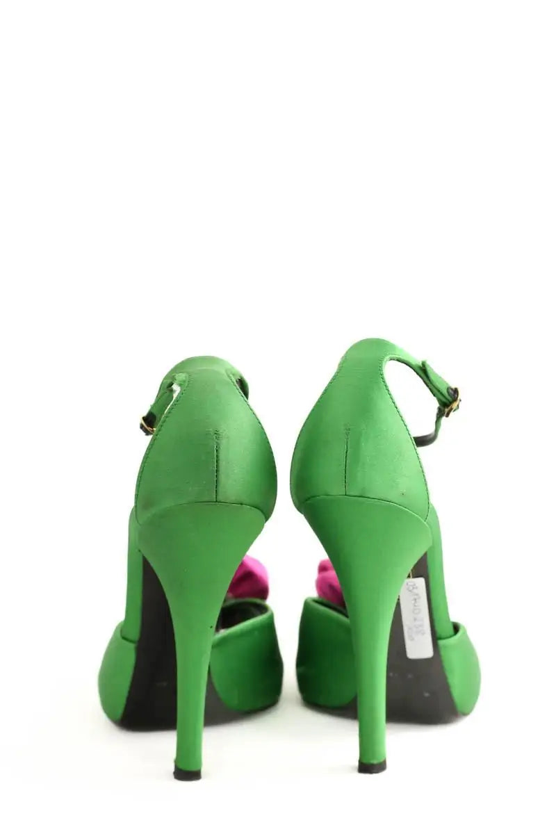 Talons Dolce & Gabbana Vert en Tissu
