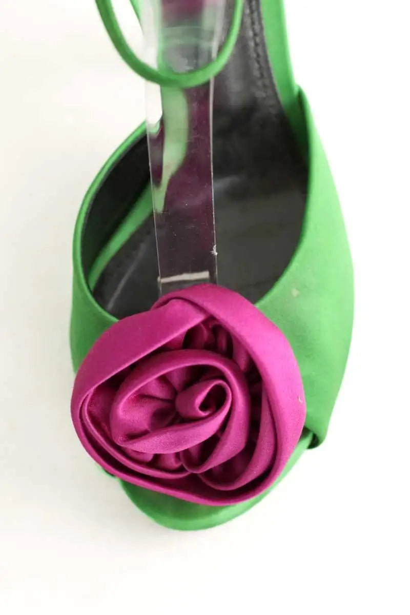 Talons Dolce & Gabbana Vert en Tissu