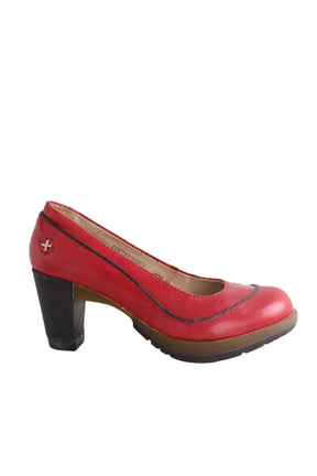 Talons Dr. Martens Rouge en Cuir, taille 41 - Seconde Main