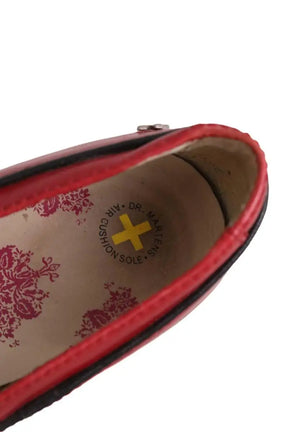 Talons Dr. Martens Rouge en Cuir