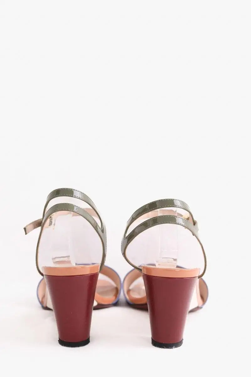 Talons Fendi Beige en Cuir