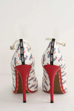 Talons Fendi Blanc en Cuir