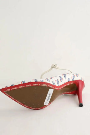 Talons Fendi Blanc en Cuir