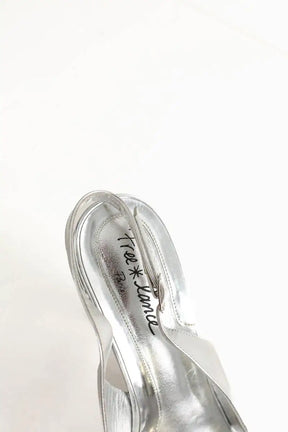 Talons Free Lance Argent en Cuir