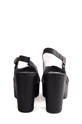 Talons Free Lance Noir en Cuir