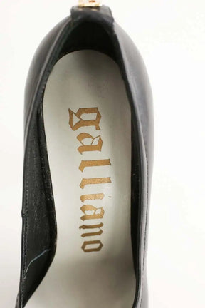 Talons Galliano Noir en Cuir