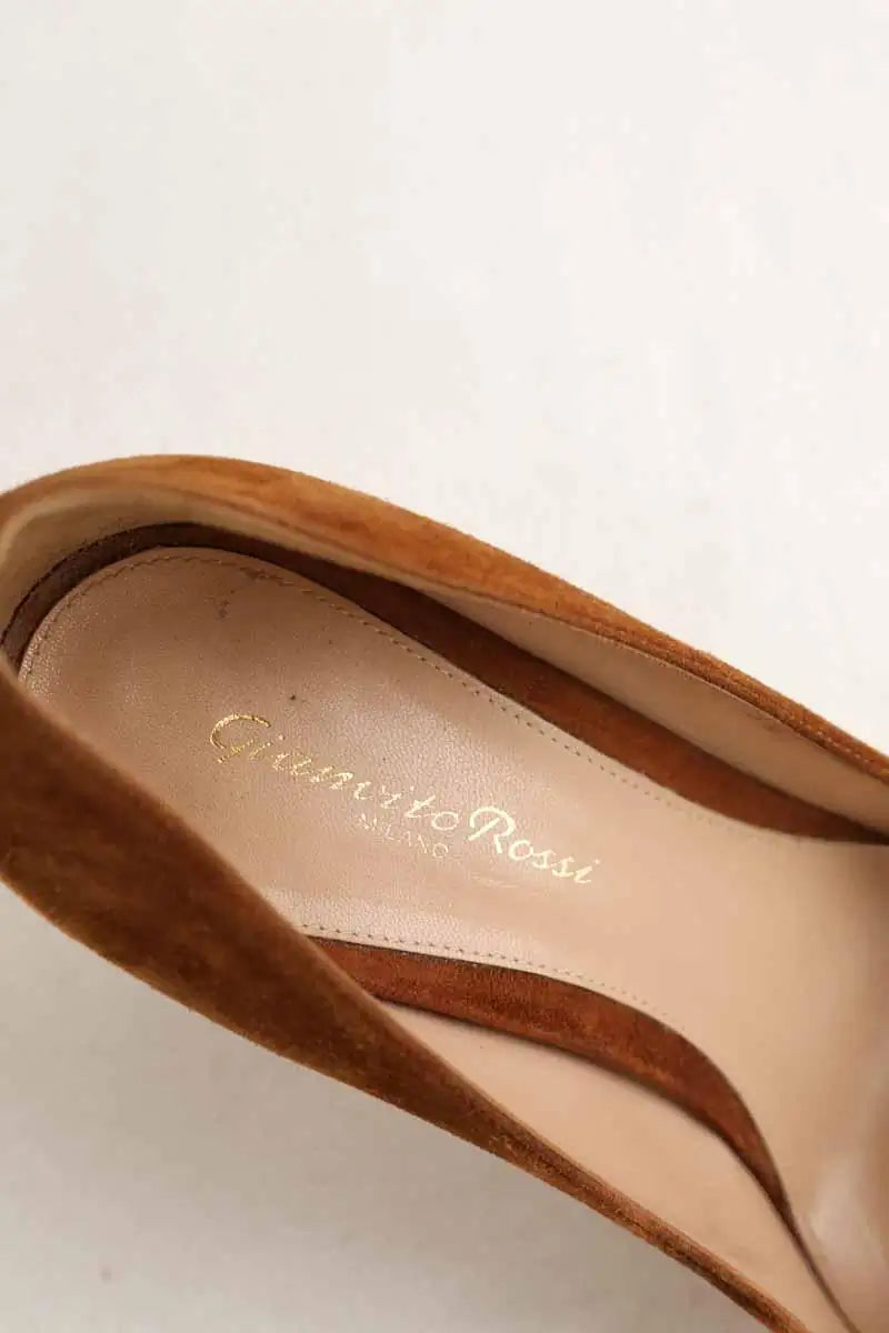 Talons Gianvito Rossi Camel en Daim