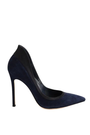 Talons Gianvito Rossi Marine en Daim, taille 38 - Seconde Main