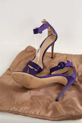 Talons Gianvito Rossi Violet en Cuir