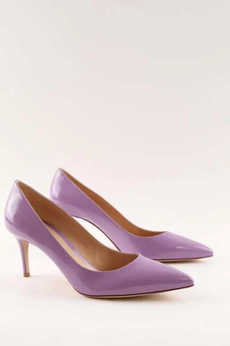 Talons Gianvito Rossi Violet en Cuir