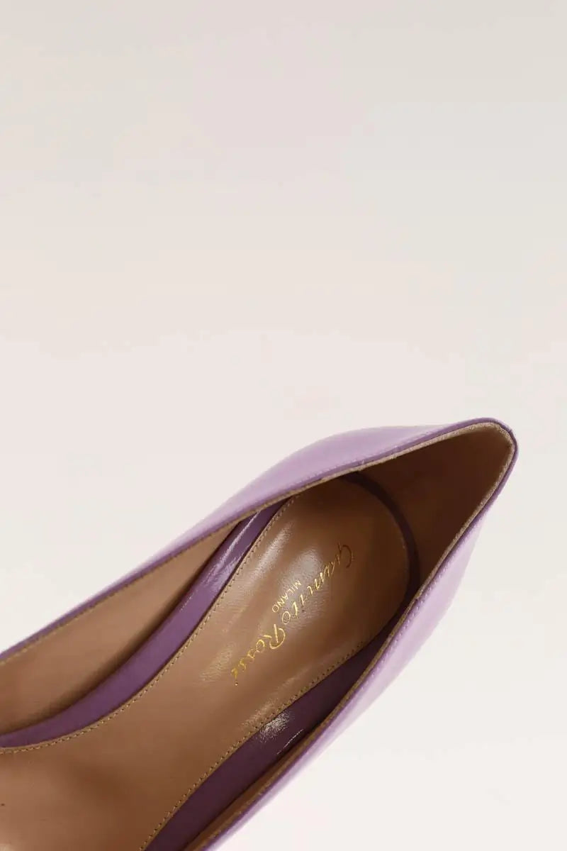 Talons Gianvito Rossi Violet en Cuir