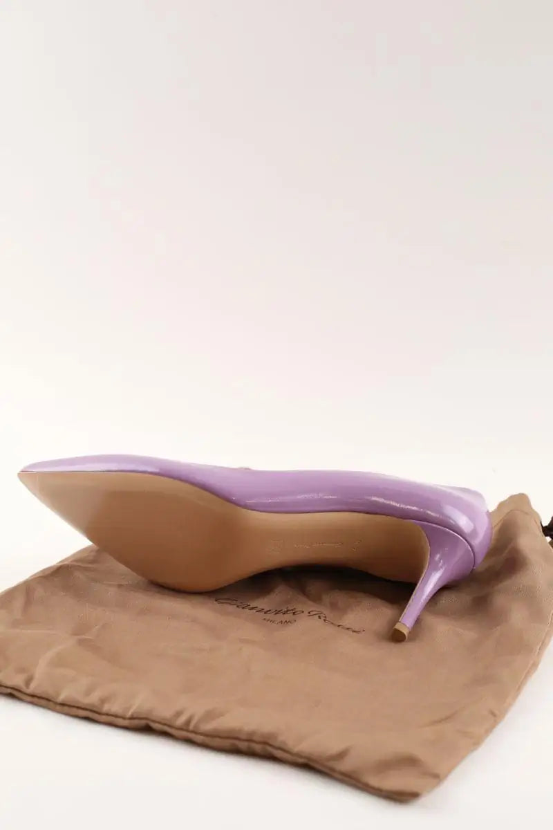 Talons Gianvito Rossi Violet en Cuir