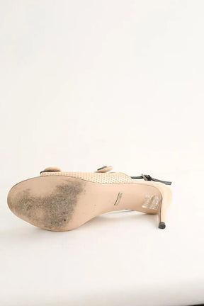 Talons Gucci Beige en Cuir