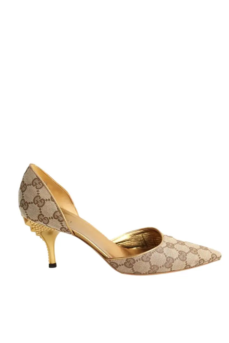Talons Gucci Beige en Tissu, taille 38 - Seconde Main