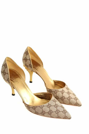 Talons Gucci Beige en Tissu