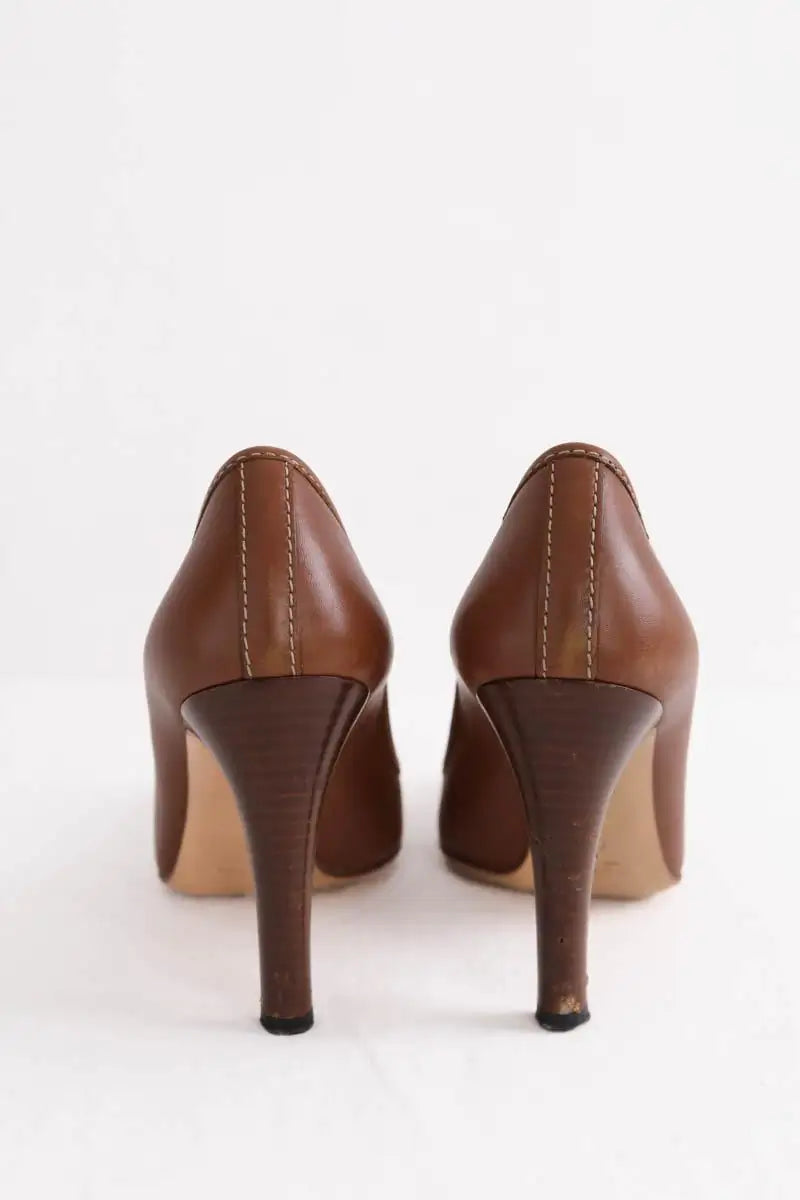 Talons Gucci Marron en Cuir
