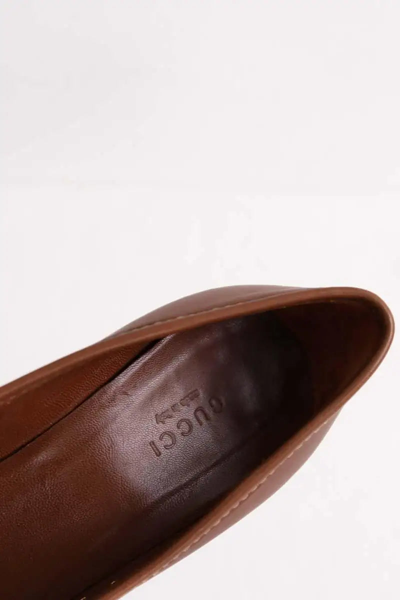 Talons Gucci Marron en Cuir