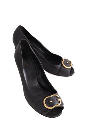 Talons Gucci Noir en Cuir