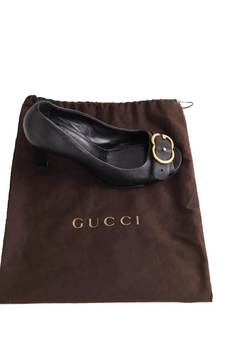 Talons Gucci Noir en Cuir