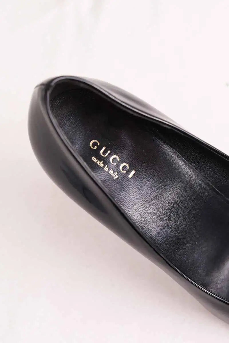 Talons Gucci Noir en Cuir verni