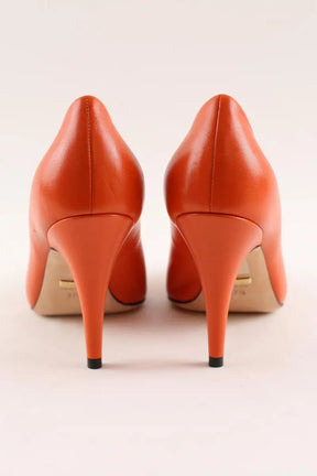 Talons Gucci Orange en Cuir