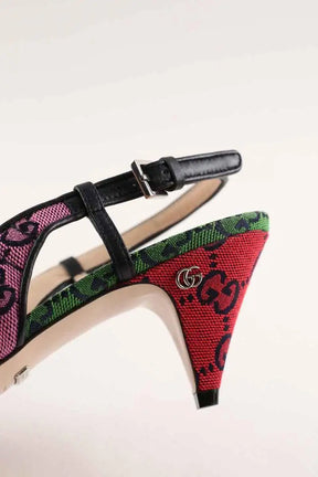 Talons Gucci Rose en Tissu