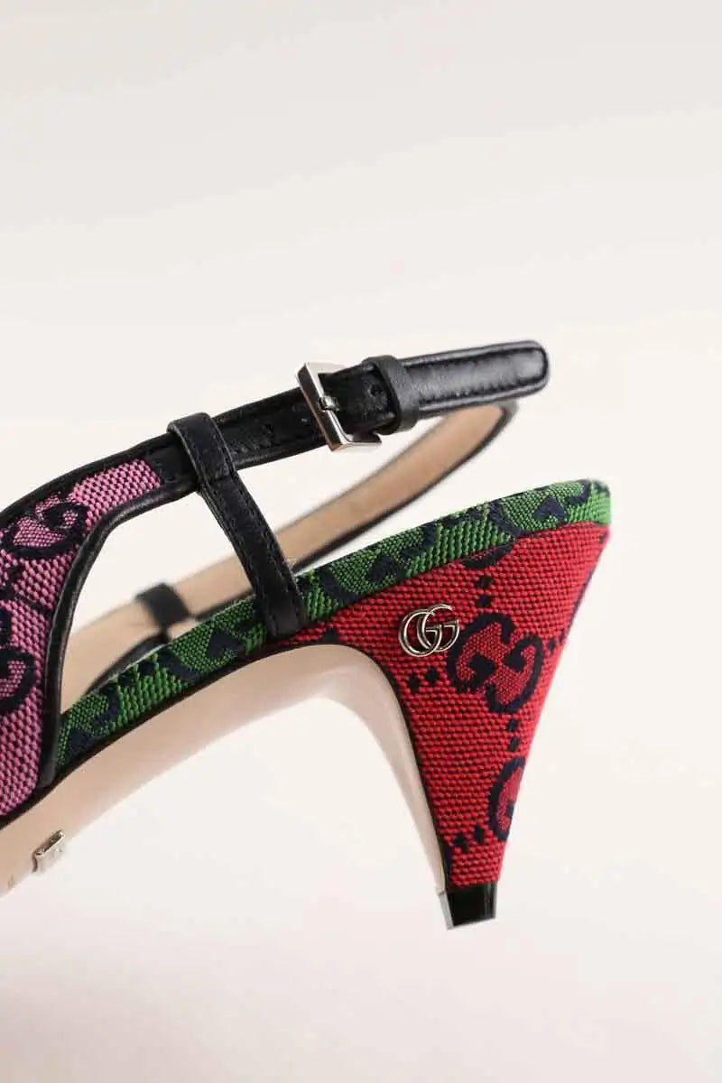 Talons Gucci Rose en Tissu