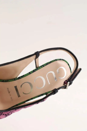 Talons Gucci Rose en Tissu