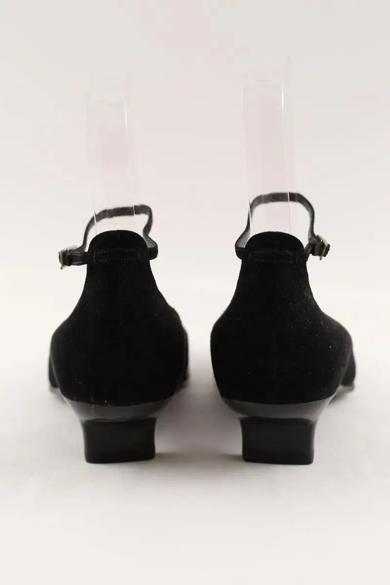 Talons Hermès Noir en Daim