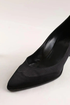 Talons Hermès Noir en Daim
