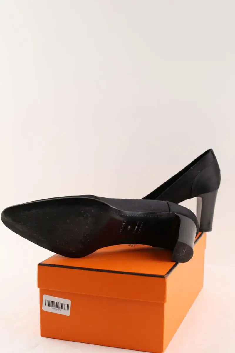 Talons Hermès Noir en Daim