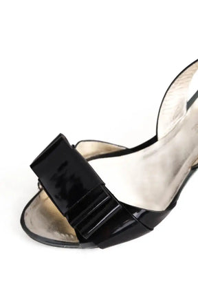Talons Ines de la Fressange Noir en Cuir
