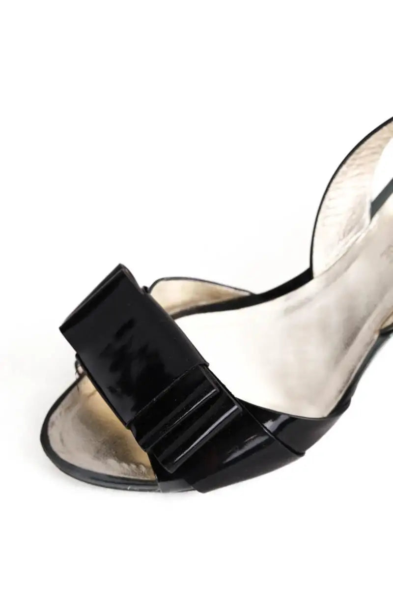 Talons Ines de la Fressange Noir en Cuir