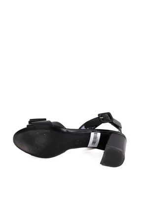 Talons Ines de la Fressange Noir en Cuir