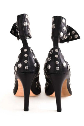 Talons Iro Noir en Cuir