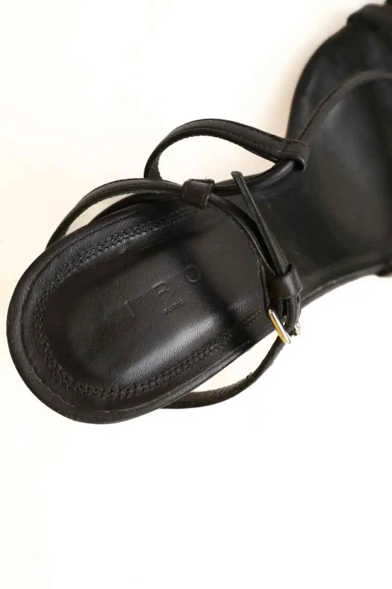 Talons Iro Noir en Cuir