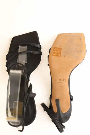 Talons Iro Noir en Cuir