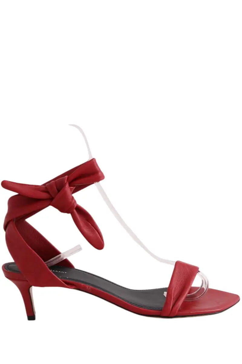 Talons Isabel Marant Rouge en Cuir, taille 37 - Seconde Main