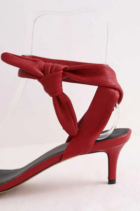 Talons Isabel Marant Rouge en Cuir